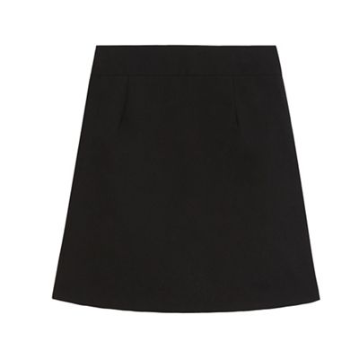 Girls' black pencil school skirt